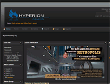 Tablet Screenshot of hyperiongaming.org
